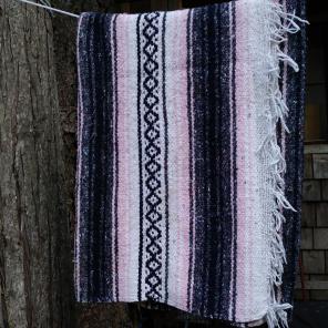 Mexican Blanket Pink and Grey