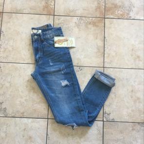 Boohoo Open Knee Slim Leg Boyfriend Jean