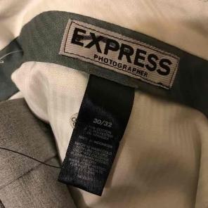 Express Gray 30x32 Photographer Pants