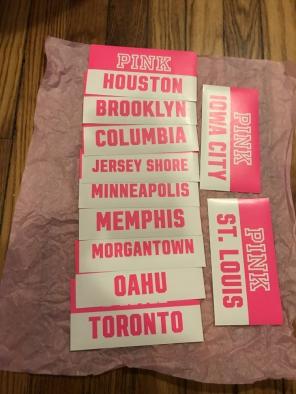 VS Pink 2016 Stickers Bundle Of 10