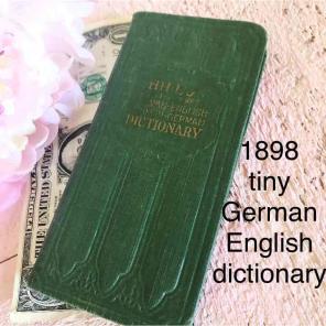 Tiny 1898 English German Dictionary