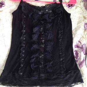 Vintage Black Tank Top