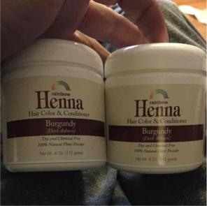 2x 4oz henna burgundy
