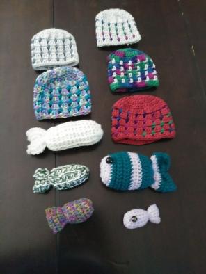 Baby/Child Hat and Stuffed Fishies