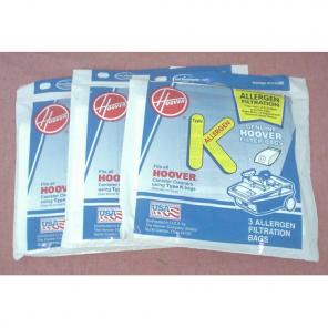 3 New Type K Genuine Hoover Filter Bags