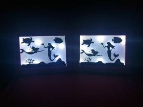 Mason jar and shadow box