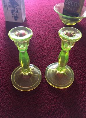 Neon Glass Candle Set