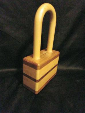 Wooden Lock Coin Bank