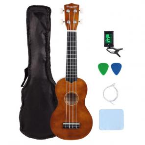 21 Inch Soprano Ukulele With Accessories