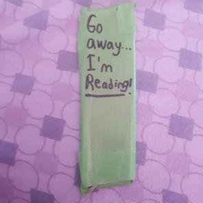 Go Away I'm Reading bookmark