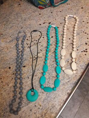 Lot of 4 teething Necklaces