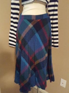 Vintage 90's grunge era plaid skirt