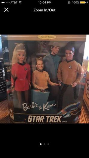 MINT STAR TREK BARBIE & KEN.