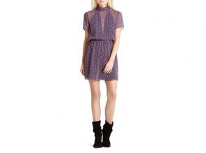NWT BCBGeneration Sheer Mock Neck Dress