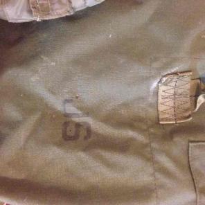 U.S military duffle w/ canteen holder