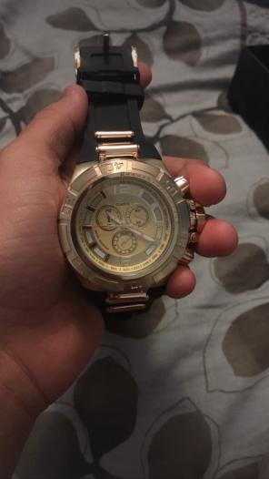 Gold Titanium Quartz Watch