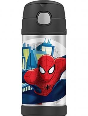Thermos Spider Man With Pop Up Straw