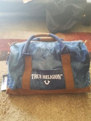 True religion duffle bag