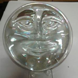 Iridecent Clear Thick Glass Face