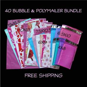 40 Bubble & PolyMailer Bundle