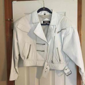 White leather jacket