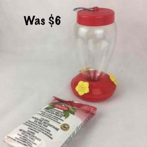 Hummingbird Feeder And Food Mix
