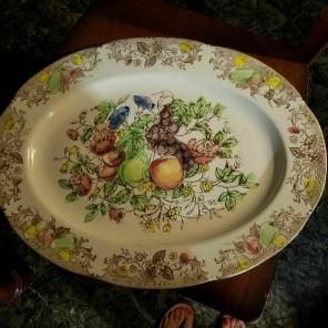 Currier & Ives plate and Serving platter