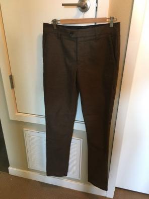 Ted Baker Brushed Cotton Olive Brown 30
