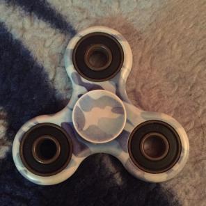 Blue Camo Fidget Spinner Stress Relief