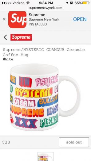Supreme Hysteric Glamour Mug