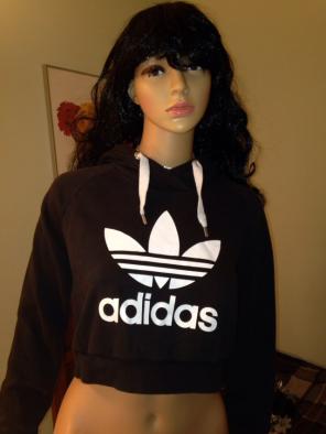 Adidas Trefoil Cropped Woman's Hoodie