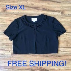 Julian Taylor Black Shrug Size 16