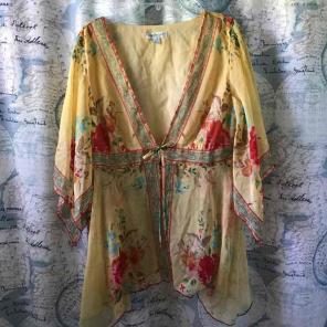 Kimono (yellow floral)