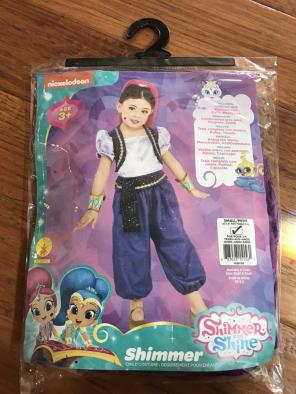 Shimmer Genie Halloween Costume 3-7 Yr