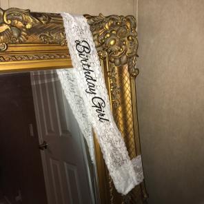 Birthday girl sash
