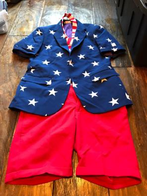 Men's American Flag Suit
