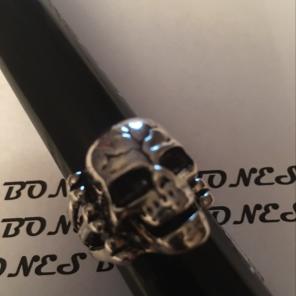 BRAINSTORMING SKULL RING PLATED 11 NWT