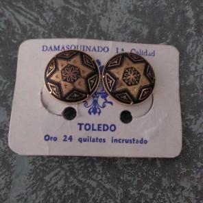 Vintage Damasene Cuff Links