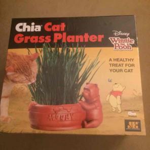 Chia cat grass planter
