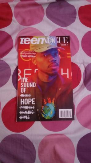Chance The rapper on teen vogue