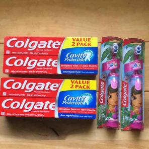 Bundle Toothpaste and Dora Toothbrushs