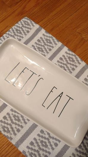 Rae Dunn LETS EAT platter
