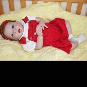 Reborn baby with tummy plate