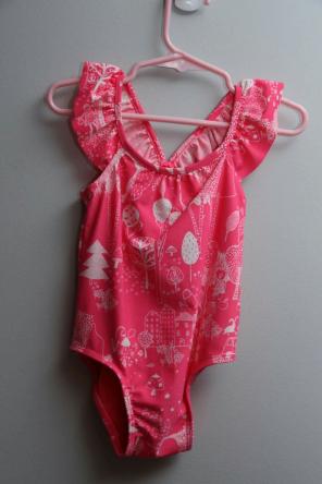 Free ship baby gap pink swim suit 18-24