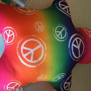 Hippy bean bag pillow