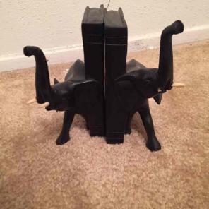 Hand carved book holders