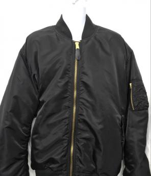 Alpha Industries Men's Black Zip Jacket