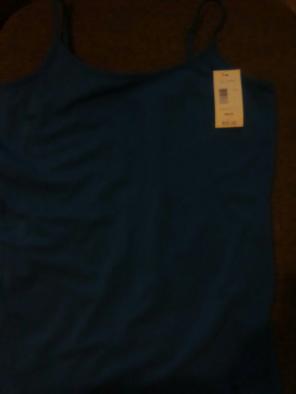 Indigo Spaghetti strap tank