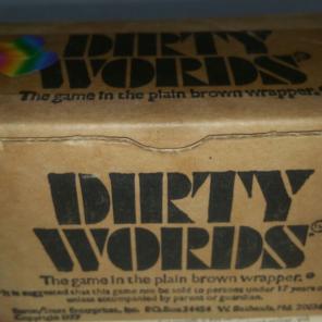 Vintage Dirty Words Valentine Fun Game