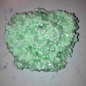 8oz green fishbowl floam slime